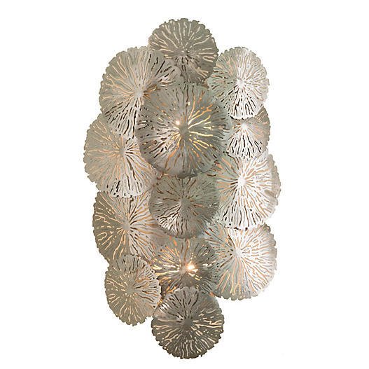 Бра Lily Pad Wall Sconce Nickel Серебряный в Саратове | Loft Concept 