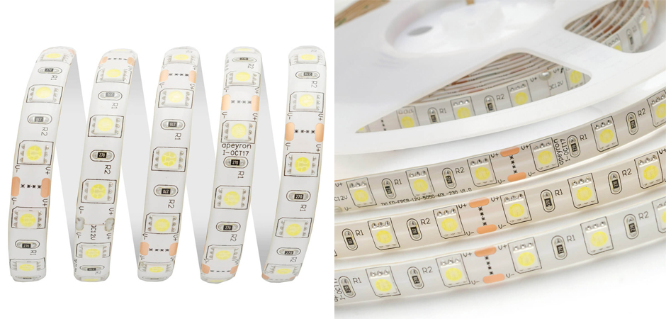 Светодиодная влагозащищенная лента 14,4W/m 60Led/m 5050SMD холодный белый 1M Светодиодная влагозащищенная лента 14,4W/m 60Led/m 5050SMD холодный белый 1M - Loft-Concept в Саратове