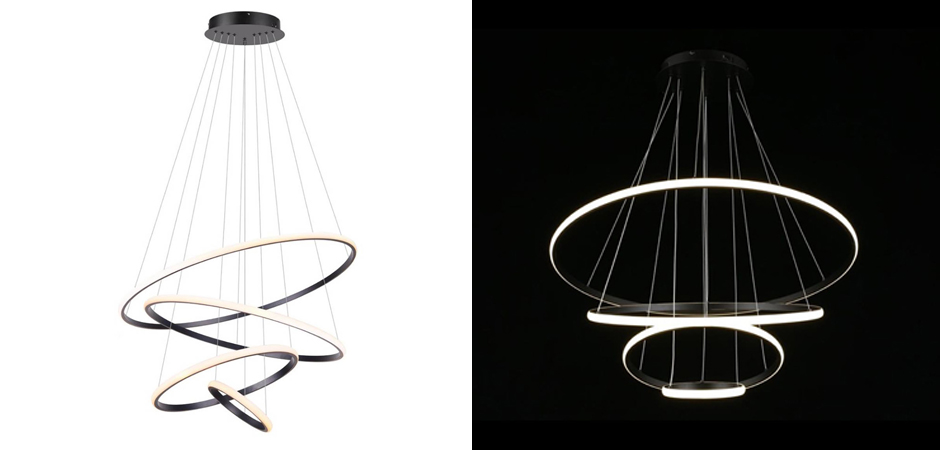 Люстра Ring Horizontal Trio black 80+60+40+20 Люстра Ring Horizontal Trio black 80+60+40+20 - Loft-Concept в Саратове