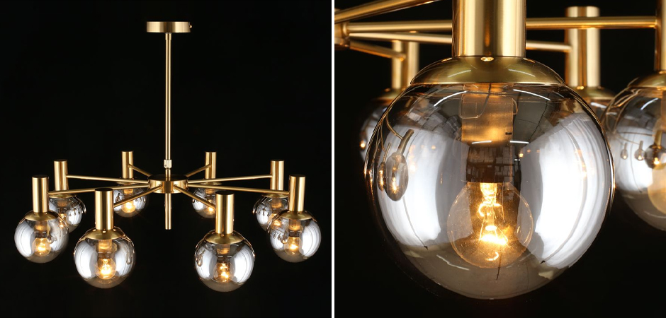 Люстра с дымчатым стеклом Smoke Glass Люстра с дымчатым стеклом Smoke Glass - Loft-Concept в Саратове