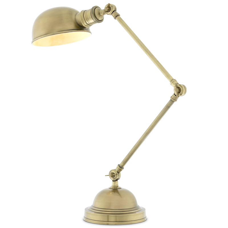 Настольная лампа Eichholtz Desk Lamp Soho Винтажная латунь Латунь в Саратове | Loft Concept 