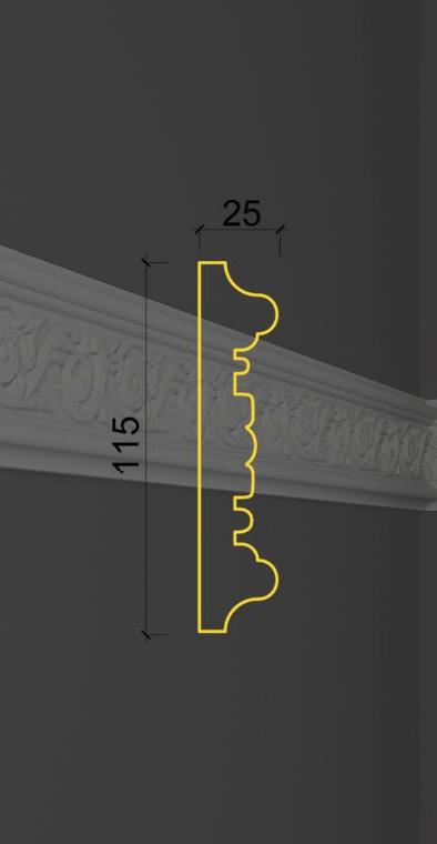 Молдинг с орнаментом MO-08 в Саратове