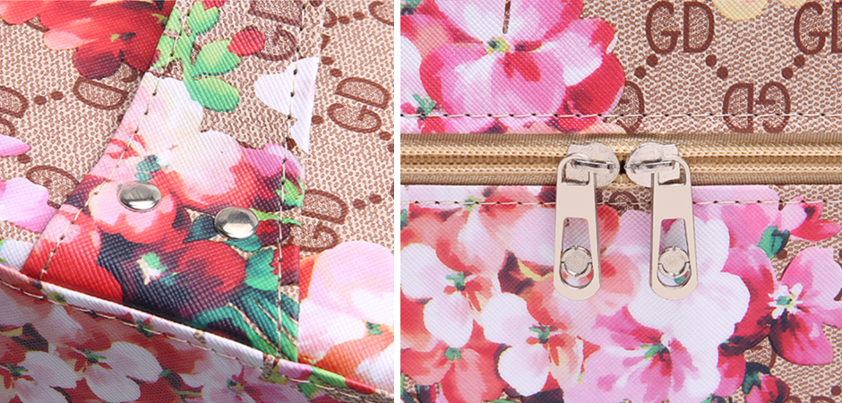 Раздвижной Бокс для косметики с цветочным орнаментом стиль Gucci - фото №1