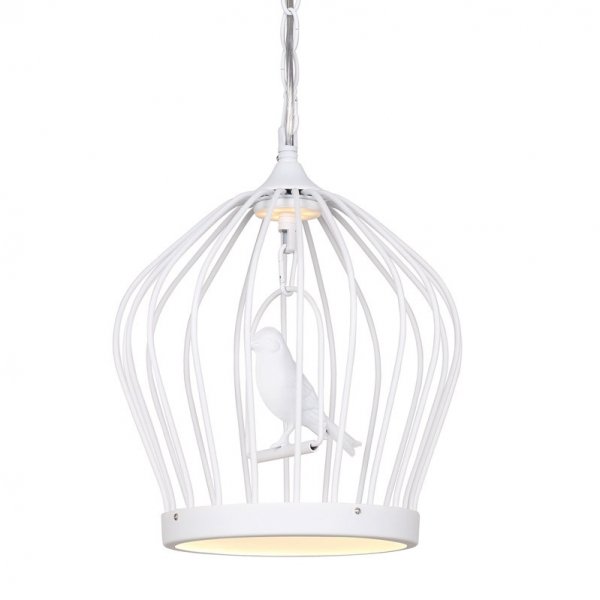 Люстра Birdcage Chandelier White Белый в Саратове | Loft Concept 