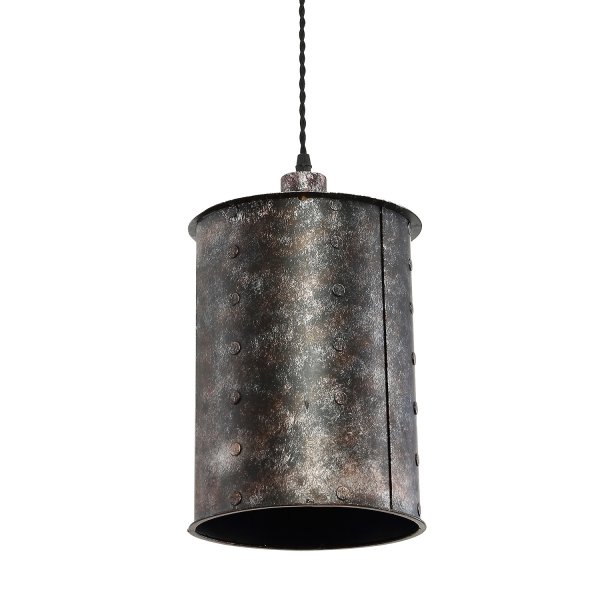 Подвесной светильник Old Metal Long Cylinder Подвесной светильник Old Metal Long Cylinder в Саратове | Loft Concept