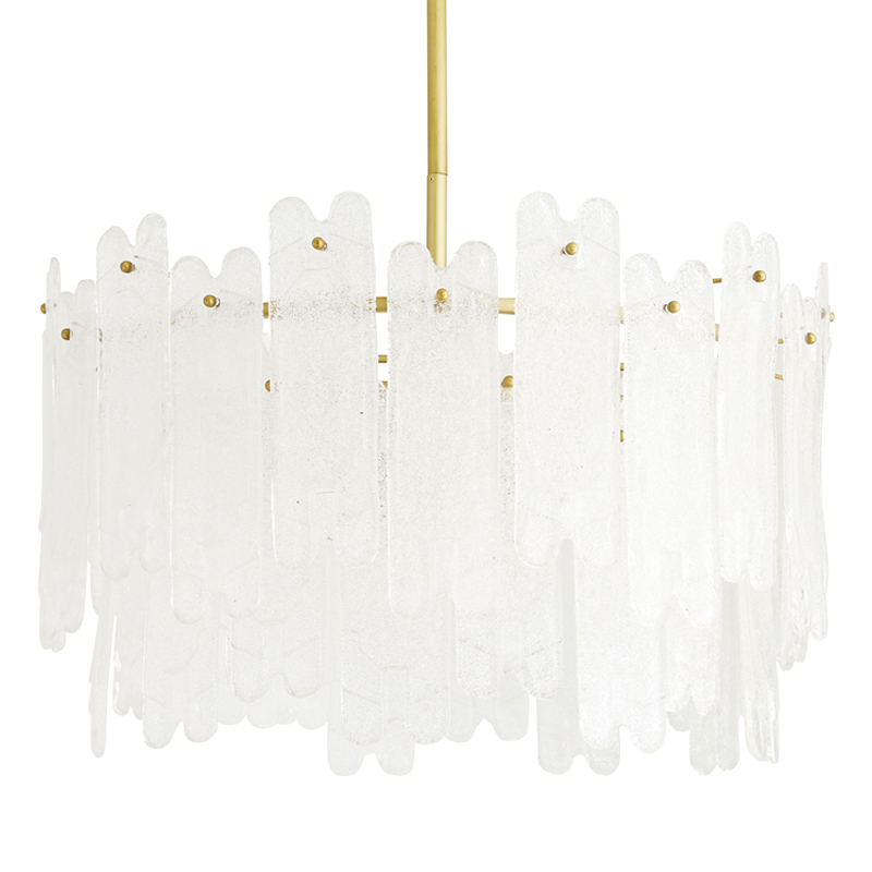 Люстра Arteriors MUGLER CHANDELIER Золотой Белый в Саратове | Loft Concept 