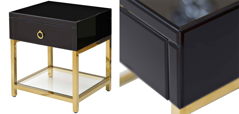 Тумба Black Gold Nightstand Тумба Black Gold Nightstand - Loft-Concept в Саратове