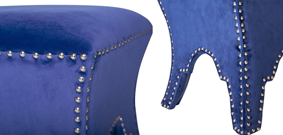 Пуф Pouf Blue Velor Пуф Pouf Blue Velor - Loft-Concept в Саратове