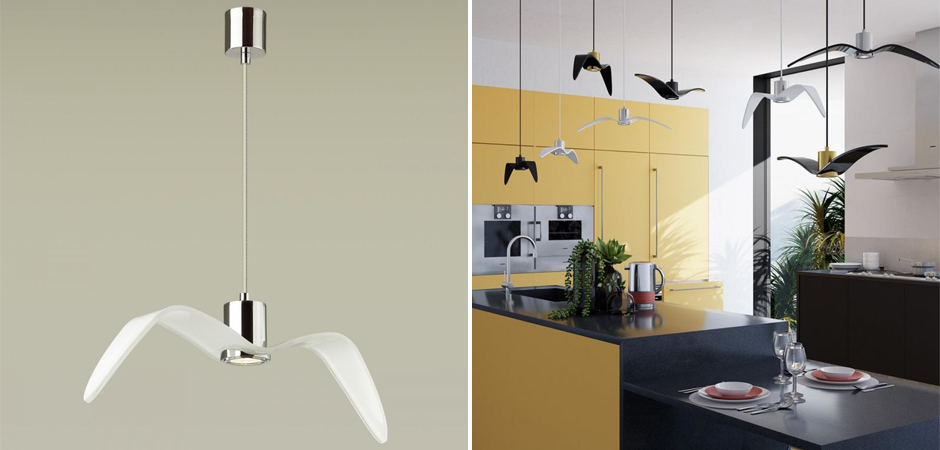 Подвесной светильник Seagull Chrome белый Подвесной светильник Seagull Chrome белый - Loft-Concept в Саратове