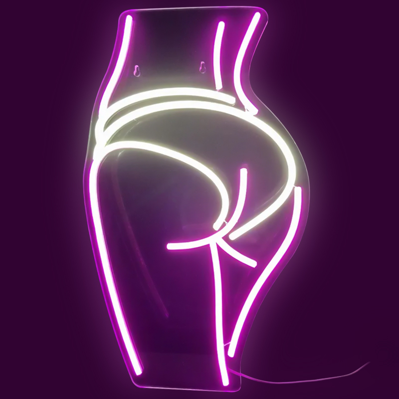 Неоновая настенная лампа Intrigue Neon Wall Lamp Лиловый Желтый Неоновая настенная лампа Intrigue Neon Wall Lamp Лиловый Желтый в Саратове | Loft Concept