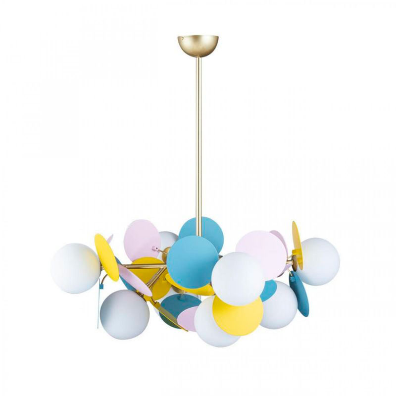 Люстра MATISSE Chandelier multicolor 8 ламп Мульти Золотой в Саратове | Loft Concept 