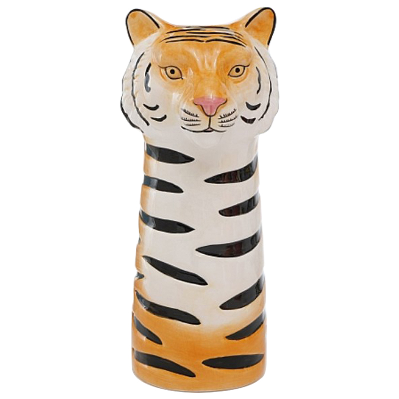 Ваза Tiger Vase Оранжевый Белый Черный Розовый пастельный Ваза Tiger Vase Оранжевый Белый Черный Розовый пастельный в Саратове | Loft Concept