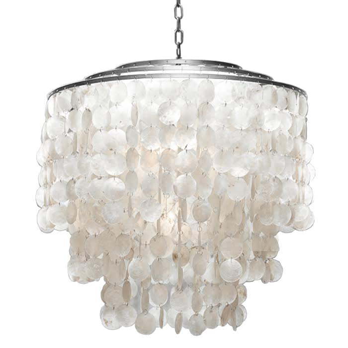 Люстра SHELL Chandelier 65 Серебро Белый Серебряный Люстра SHELL Chandelier 65 Серебро Белый Серебряный в Саратове | Loft Concept