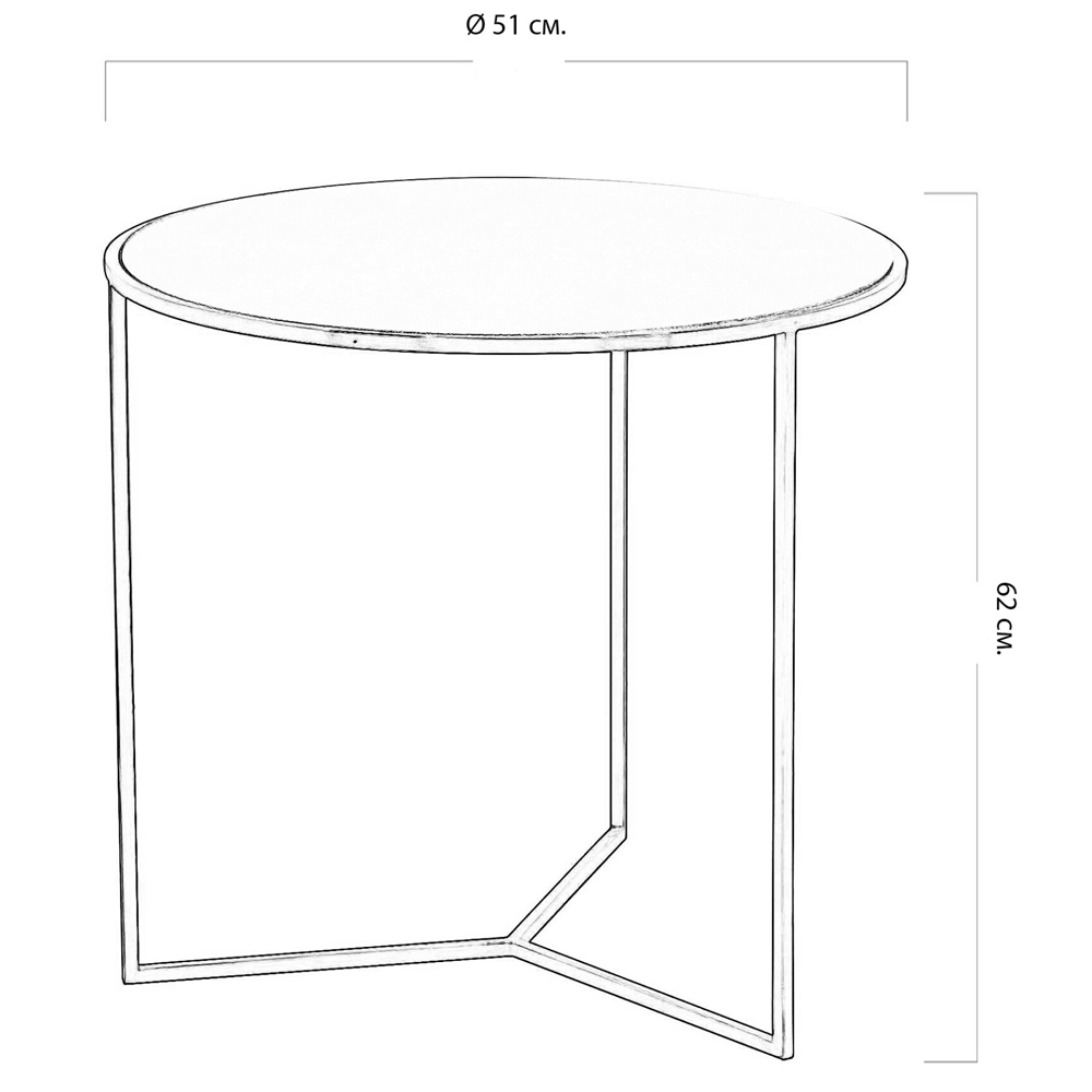 Приставной стол с круглой столешницей из кожи Textured Side Table в Саратове
