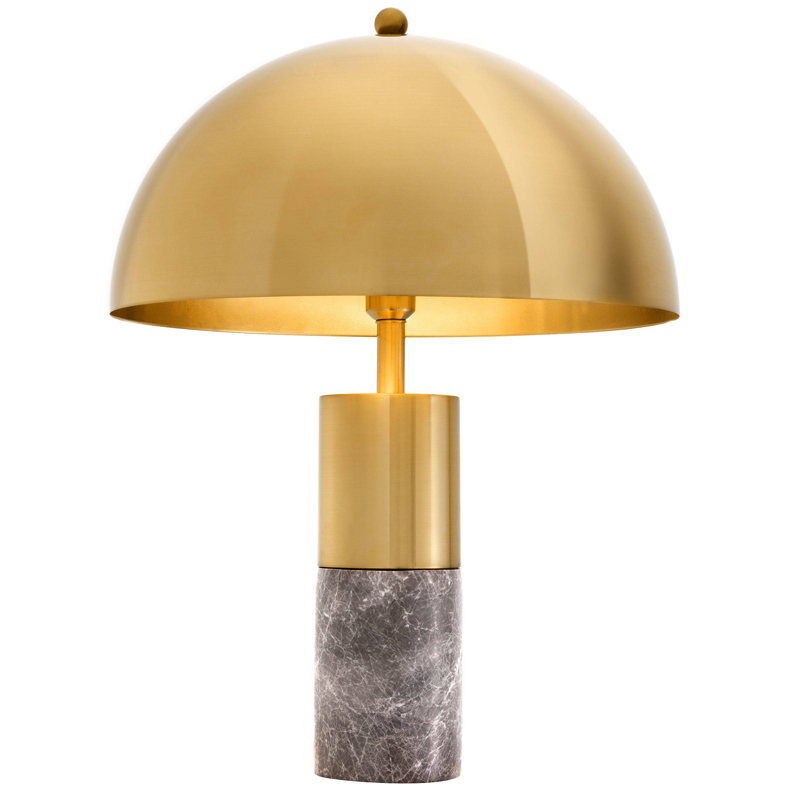 Настольная лампа Eichholtz Table Lamp Flair brass Латунь Серый в Саратове | Loft Concept 