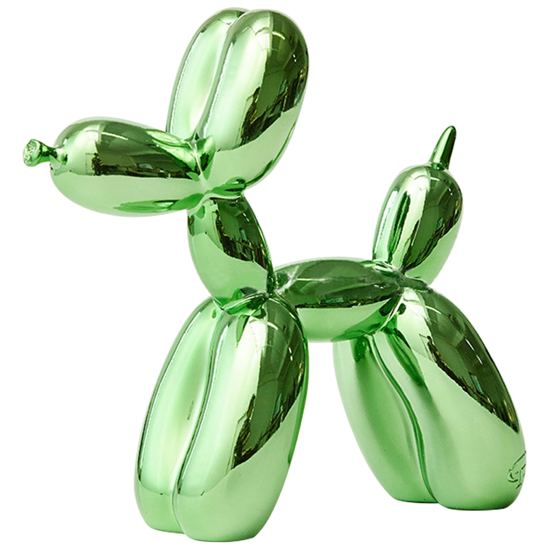 Статуэтка Jeff Koons Balloon Dog Chrome Green Зеленый в Саратове | Loft Concept 