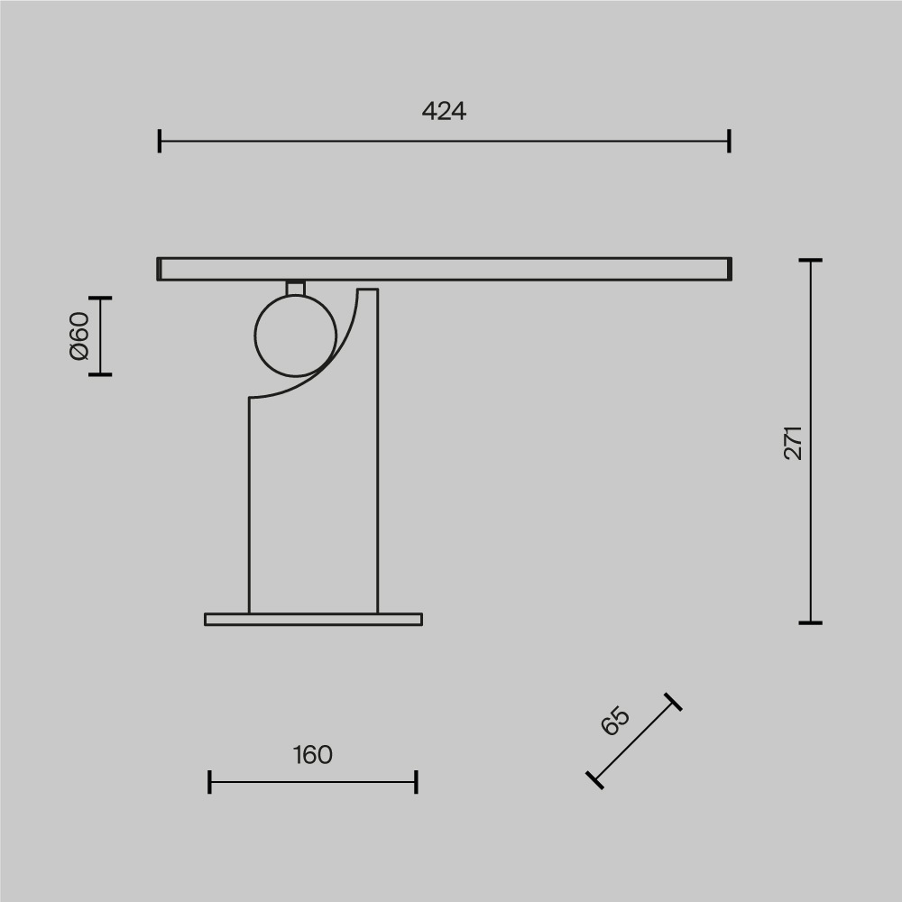 Настольный светильник Monumento 3000К 9Вт в Саратове
