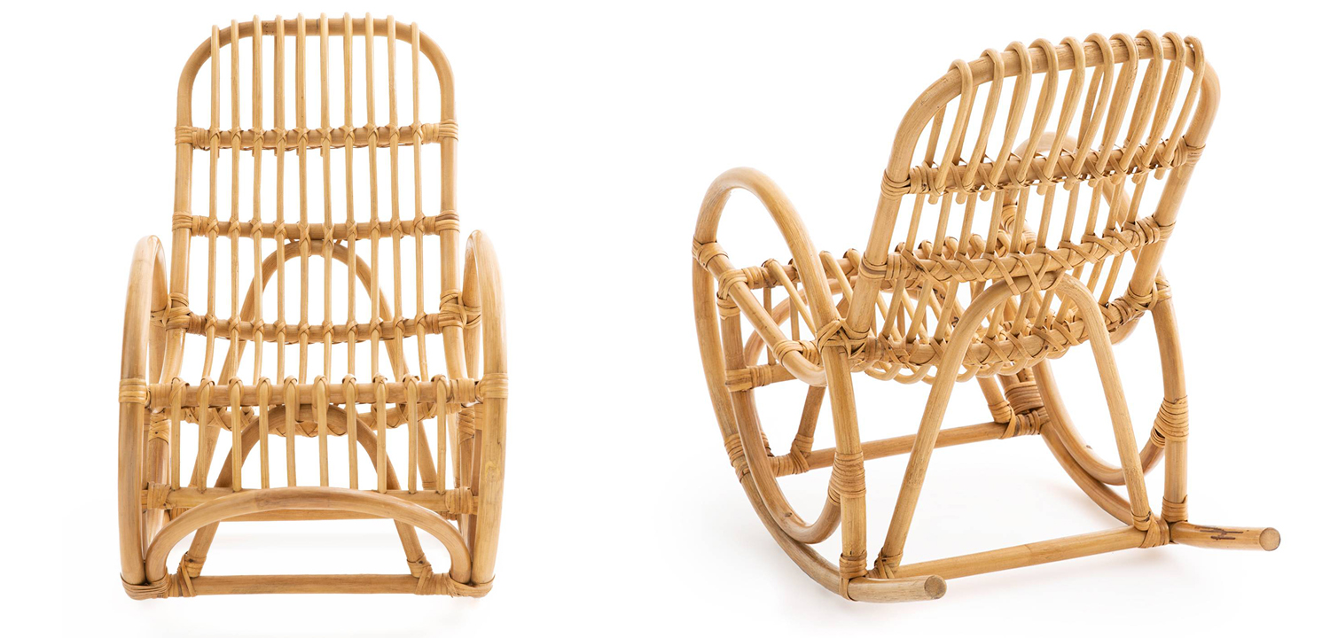 Детское кресло-качалка Wicker Baby Rocking Chair - фото №1
