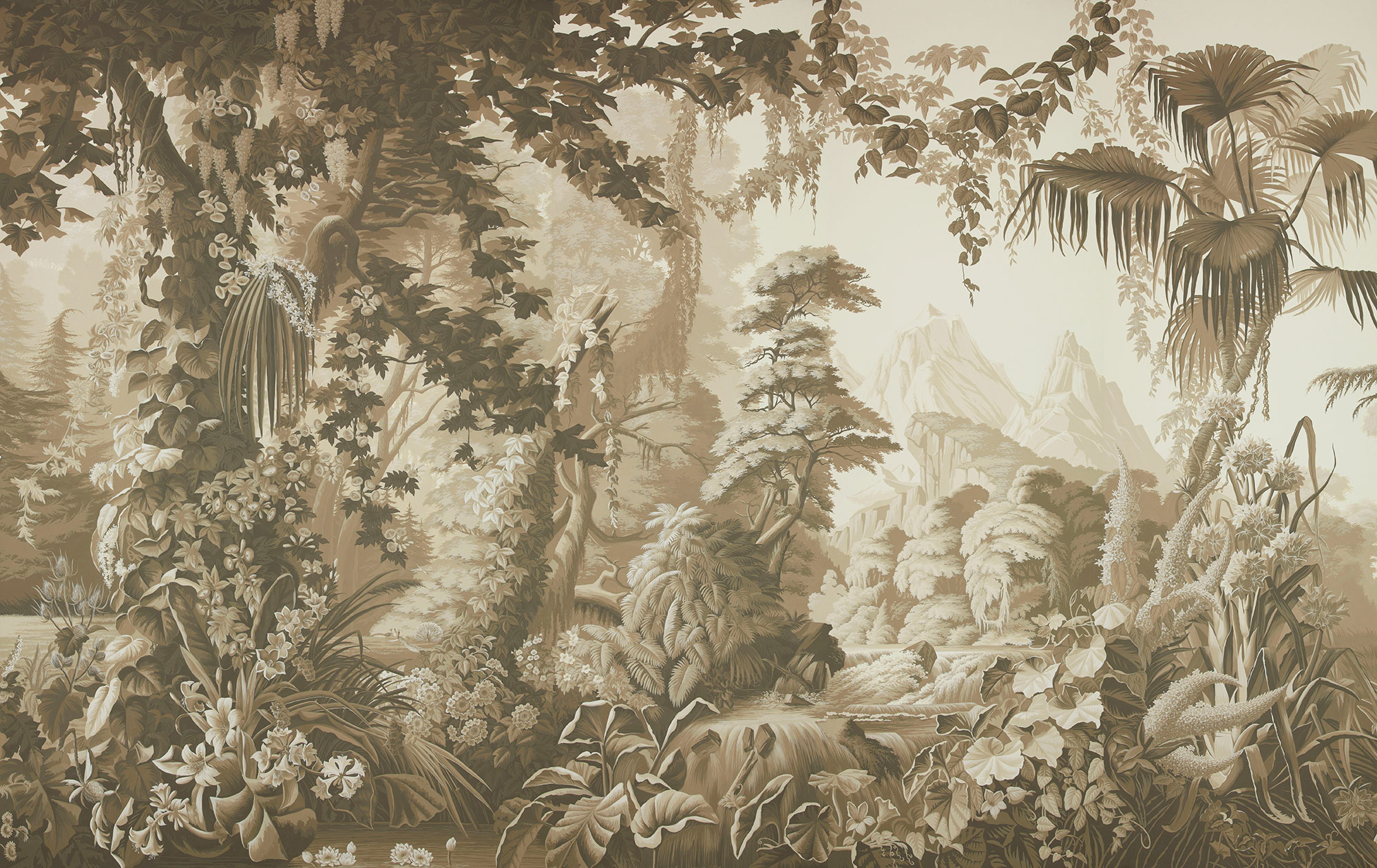 Обои ручная роспись L'Eden Sepia on scenic paper Обои ручная роспись L'Eden Sepia on scenic paper - постер Loft-Concept в Саратове