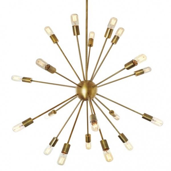 Люстра Sputnik Gold Chandelier  в Саратове | Loft Concept 