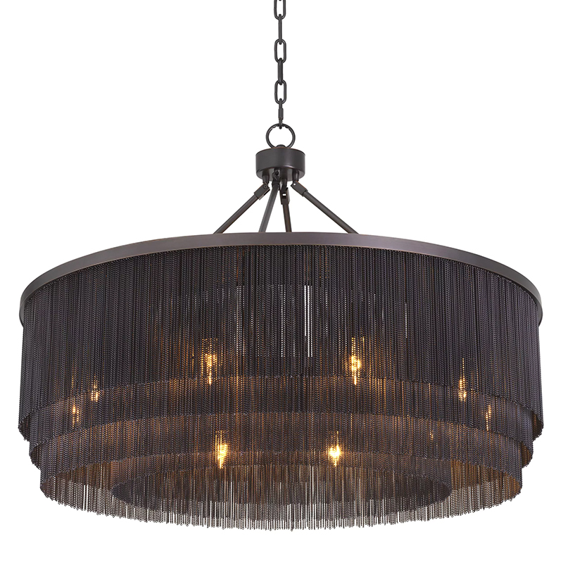 Люстра Eichholtz Chandelier Tissot L Темная бронза в Саратове | Loft Concept 