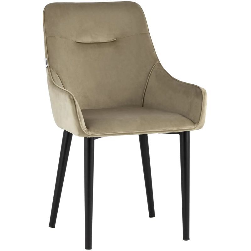 Стул Joan Chair Бежевый Велюр Капучино Бежево-серый Черный Стул Joan Chair Бежевый Велюр Капучино Бежево-серый Черный в Саратове | Loft Concept