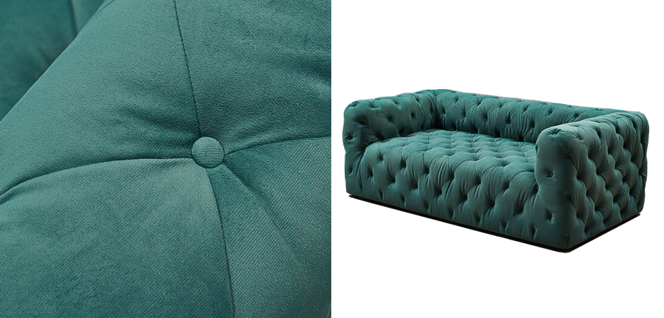 Диван Soho tufted green velor Диван Soho tufted green velor - Loft-Concept в Саратове