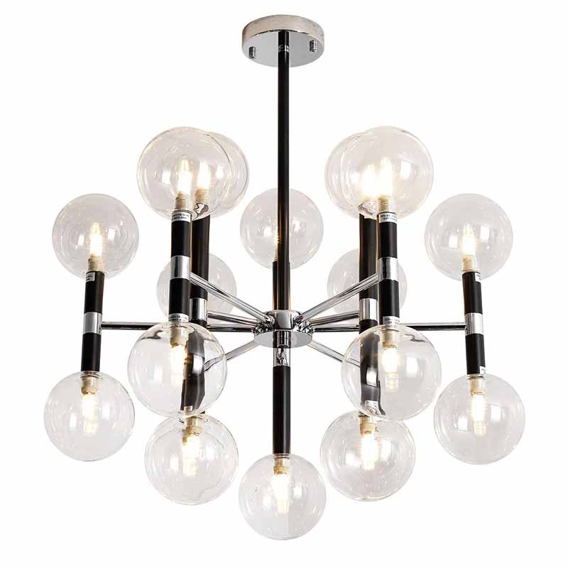 Люстра Danitza Chandelier Chrome Черный Хром в Саратове | Loft Concept 