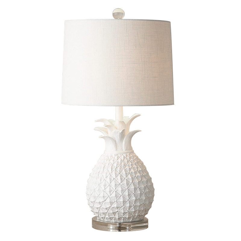 Настольная лампа White Pineapple Table lamp Белый в Саратове | Loft Concept 