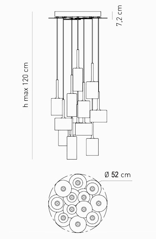 Люстра AXO Light Spillray Suspension Lamp в Саратове