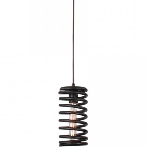 Подвесной светильник Loft Spring Pendant Vertical Черный в Саратове | Loft Concept 