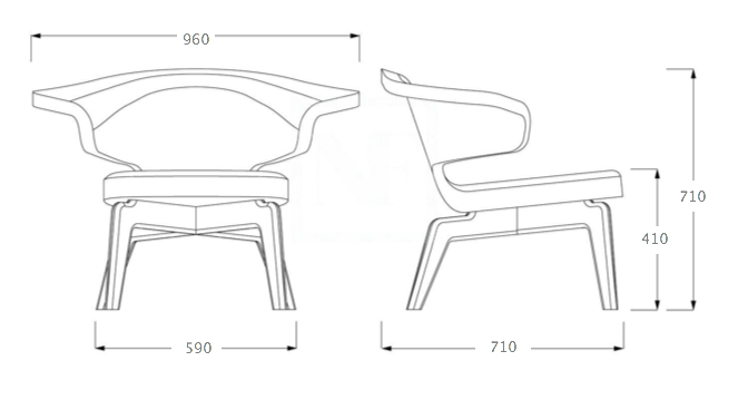 Кресло Munich Lounge Chair в Саратове