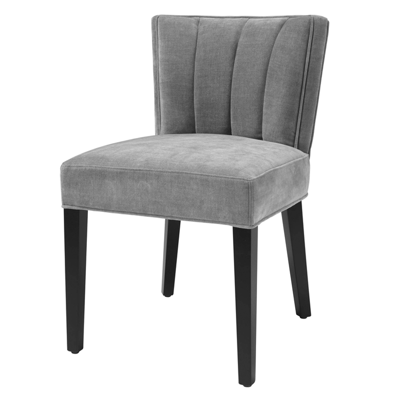 Стул Eichholtz Dining Chair Windhaven Grey Серый Черный в Саратове | Loft Concept 