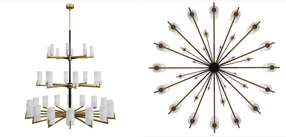 Большая люстра из латуни Brass Candle Большая люстра из латуни Brass Candle - Loft-Concept в Саратове