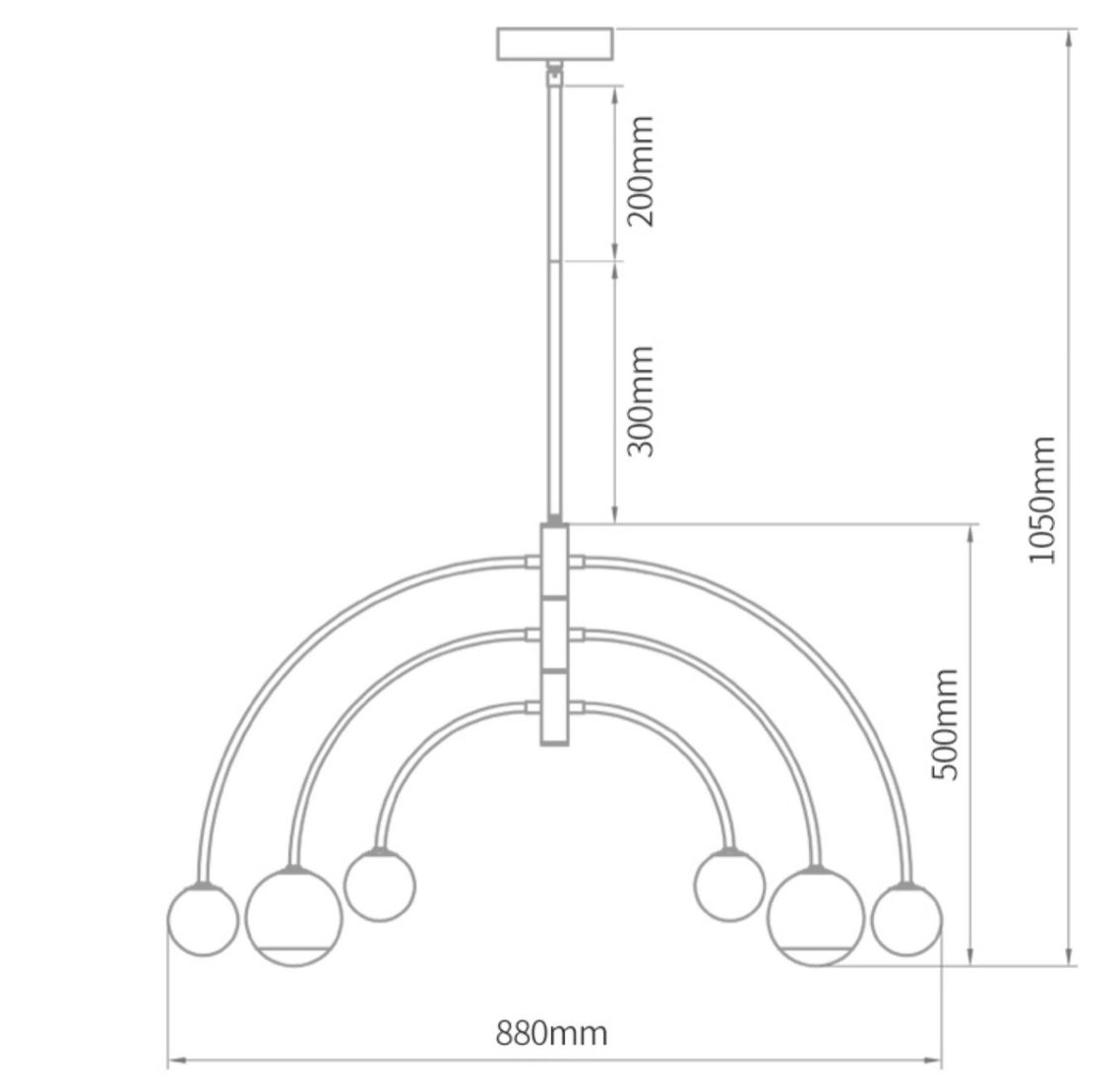 Люстра Wynne Metal Arch Wooden Chandelier в Саратове