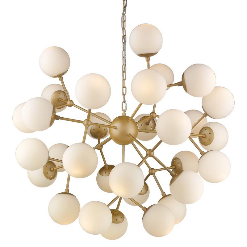 Люстра Berries Chandelier white matt 90 Золотой Белое матовое стекло в Саратове | Loft Concept 