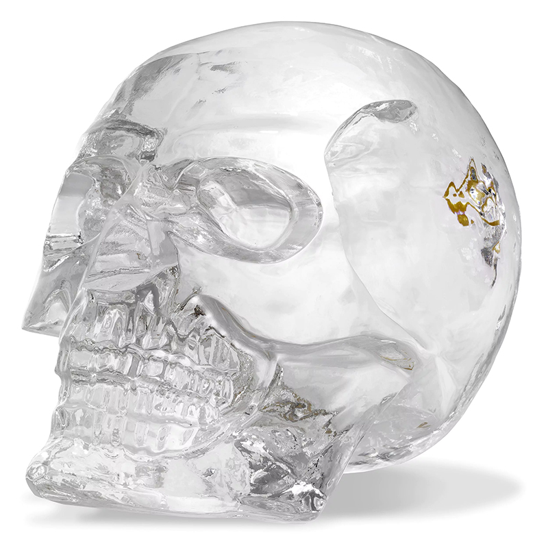 Статуэтка Philipp Plein Diamond Skull Прозрачный Золотой в Саратове | Loft Concept 