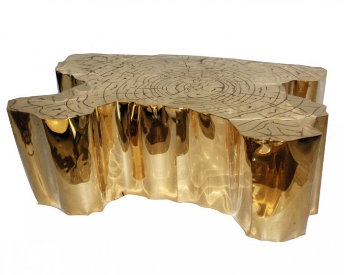 Дизайнерский кофейный стол Eden Table Золотой Дизайнерский кофейный стол Eden Table Золотой в Саратове | Loft Concept