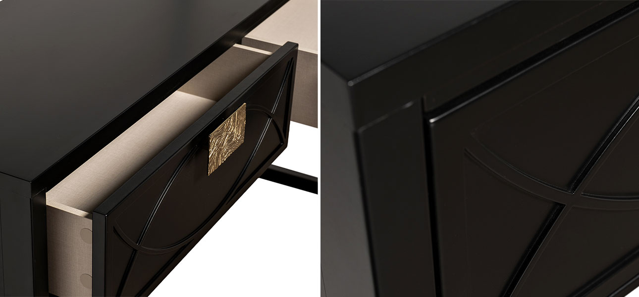 Консоль деревянная с ящиками Josephine - фото №1