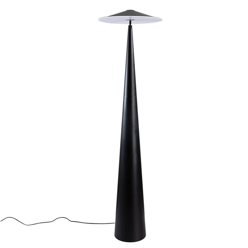 Дизайнерский Черный Торшер Modern Mushroom Floor Lamp Черный в Саратове | Loft Concept 