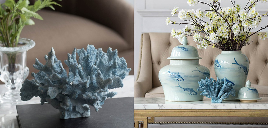 Статуэтка Coral Decor светло-голубой коралл Статуэтка Coral Decor светло-голубой коралл - Loft-Concept в Саратове