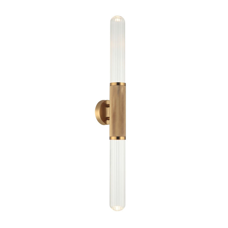 Бра Grover Gold Transparent Wall Lamp Латунь Бра Grover Gold Transparent Wall Lamp Латунь в Саратове | Loft Concept