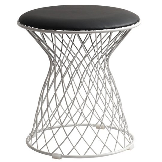 Табурет Wire Diamond Stool Красный Белый Черный в Саратове | Loft Concept 