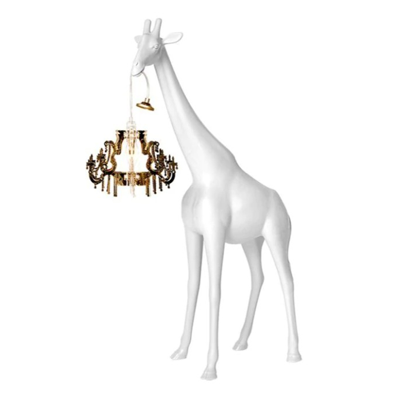 Настольная лампа белый жираф White Giraffe Table Lamp Белый в Саратове | Loft Concept 