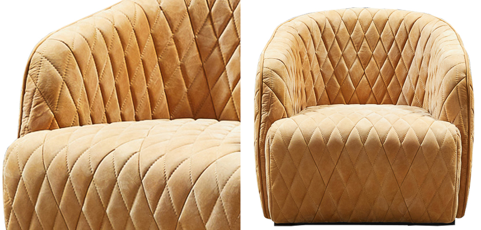 Кресло Rhombuses Upholstery Armchair Milk Caramel Кресло Rhombuses Upholstery Armchair Milk Caramel - Loft-Concept в Саратове