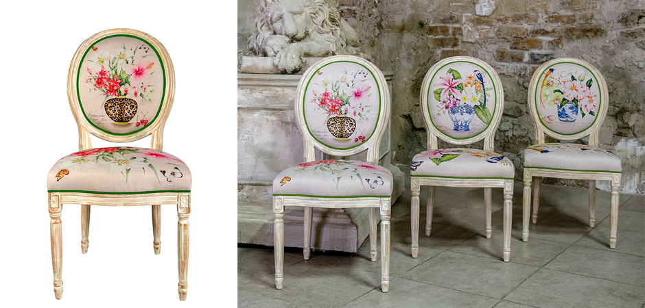 Стул Lilies and Hibiscus Stool Стул Lilies and Hibiscus Stool - Loft-Concept в Саратове