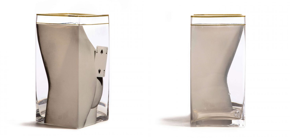 Ваза Glass vase big Two of Spades Ваза Glass vase big Two of Spades - Loft-Concept в Саратове