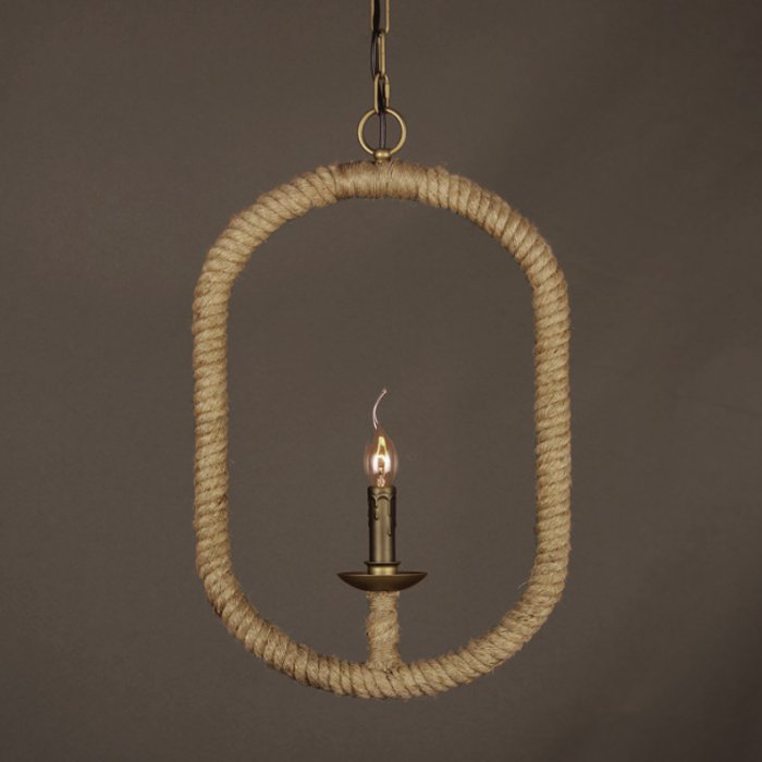 Подвесной светильник Oval Loft Rope Light  в Саратове | Loft Concept 