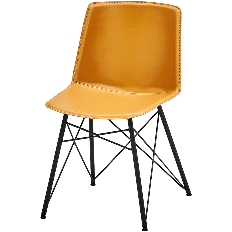 Стул Blaan Stool yellow Черный Желтый в Саратове | Loft Concept 