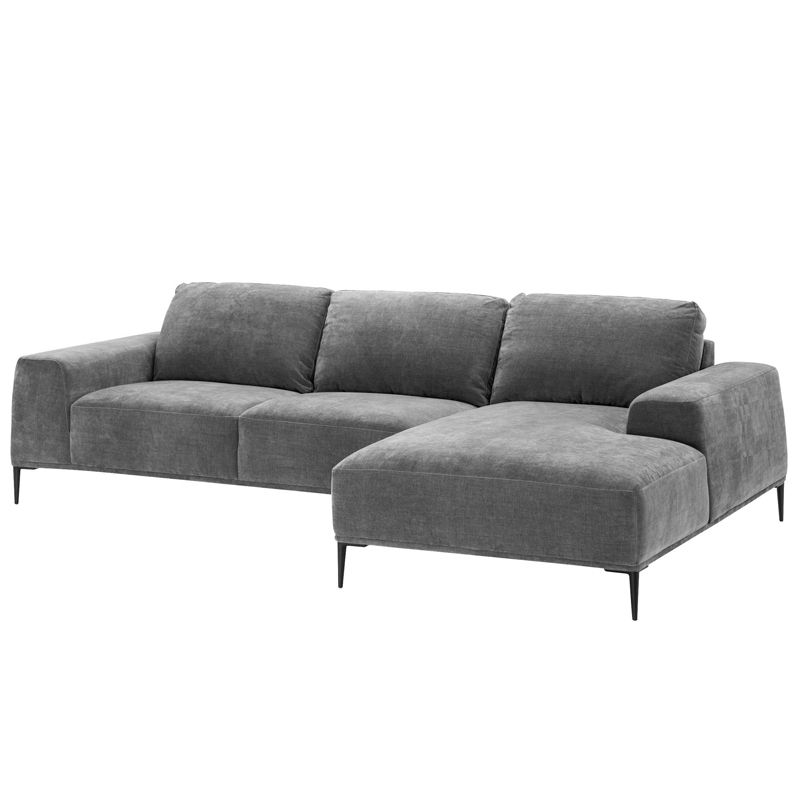 Диван Eichholtz Lounge Sofa Montado grey Серый Черный в Саратове | Loft Concept 